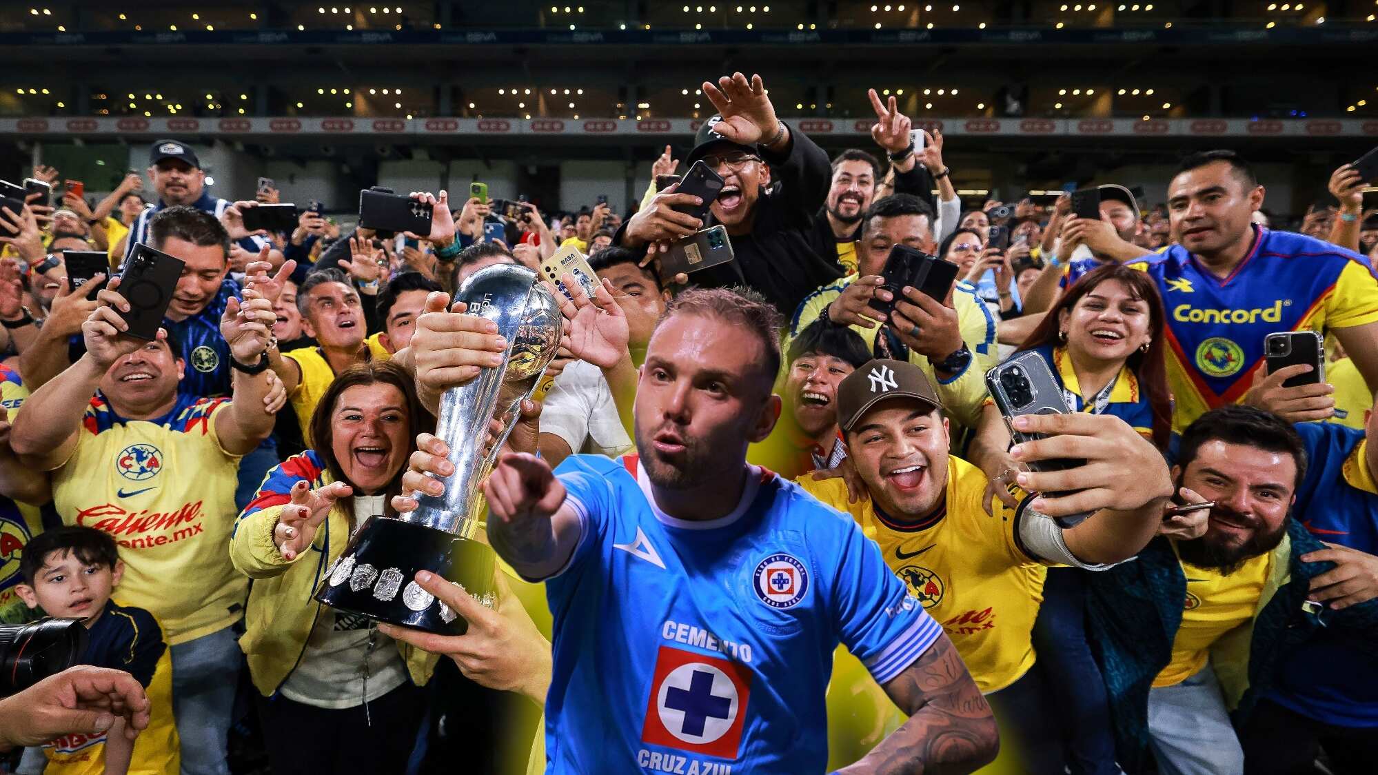 Aficionados de América celebran a Rotondi