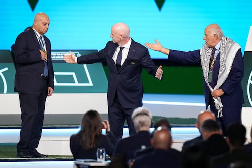 Palestina desprecia el saludo de Israel y exhibe al presidente Gianni Infantino