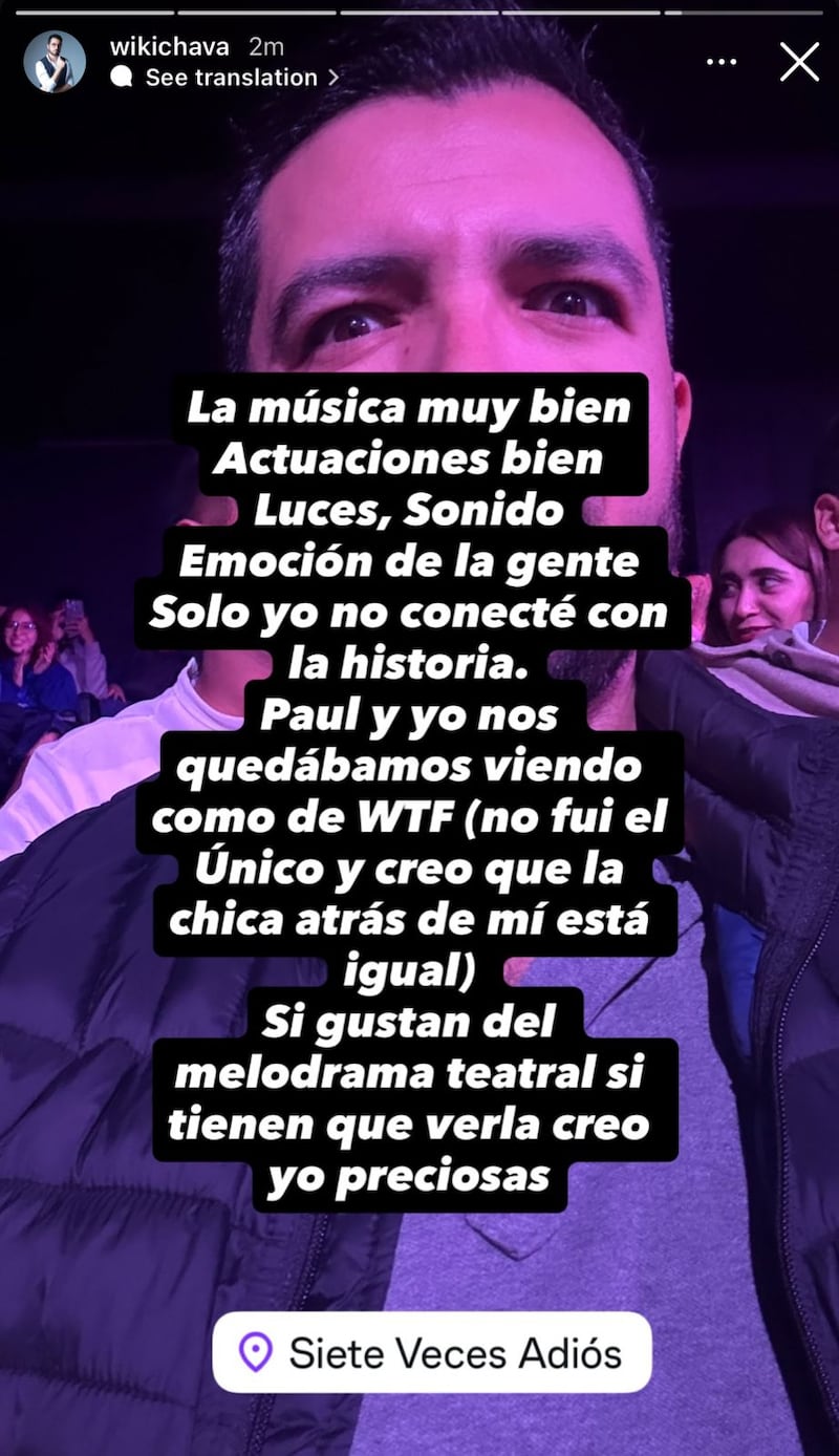 Wikichava pasó un mal rato en la obra
