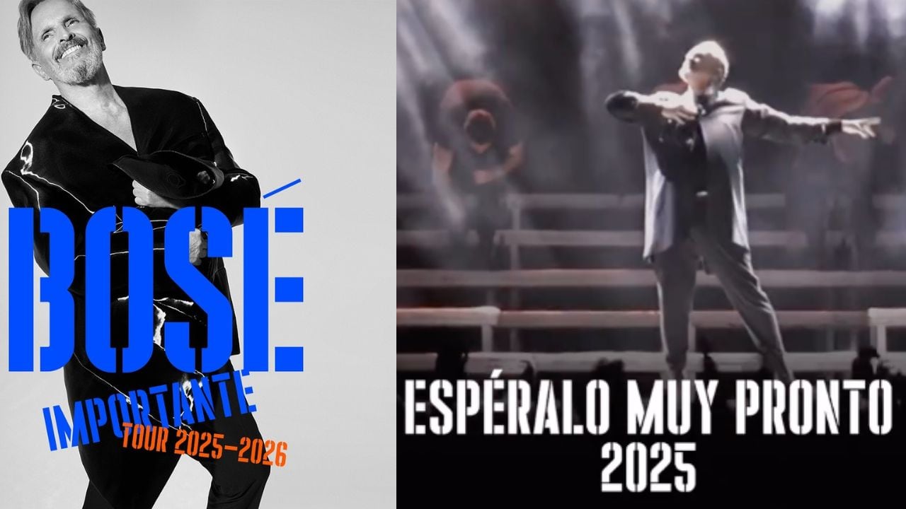 El cantante español Miguel Bosé anunció su gira 'Importante Tour 2025-2026'.