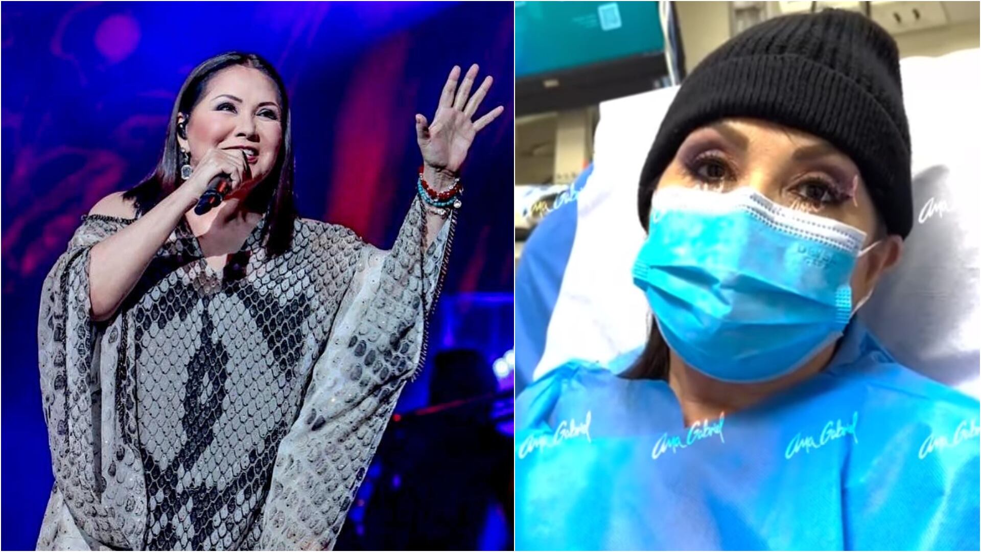 “Necesito tomarme un tiempo”: Ana Gabriel preocupó a sus seguidores tras revelar su grave estado de salud (Imagen de archivo y redes sociales de Ana Gabriel)