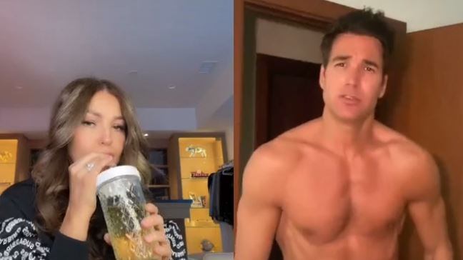 Thalía sorprendió a sus seguidores al hacer un dúo en TikTok con el jugador de baloncesto y modelo Xavi Guirao que enloqueció a todos los usuarios