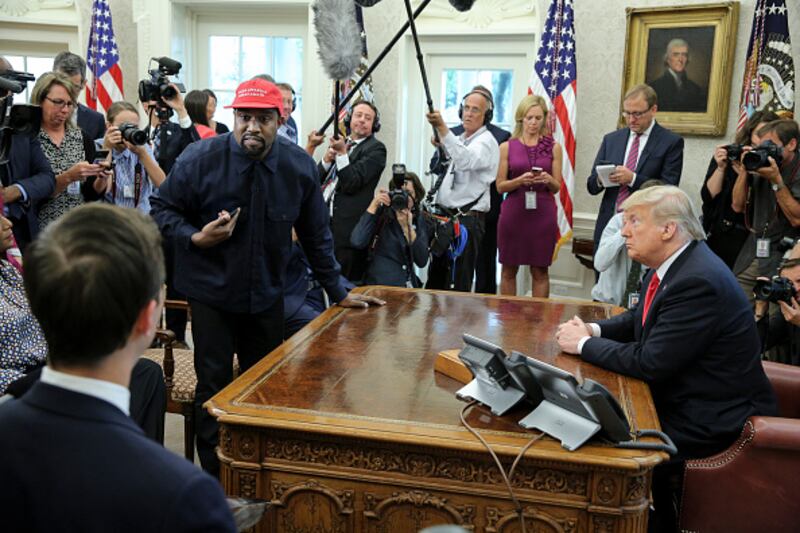 Kanye West es un fiel seguidor Donald Trump