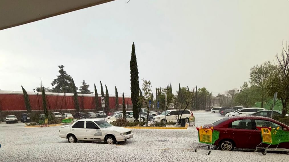 Intensas lluvias vespertinas y caída de granizo