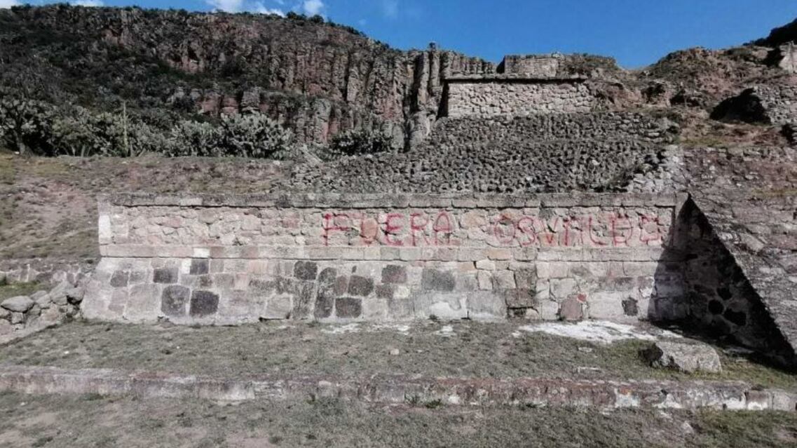 Dañan zona arqueológica de Huapalcalco, ubicada en Tulancingo