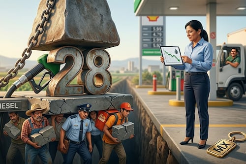 Fijan tope al diésel: 28 pesos por litro para contener el golpe al bolsillo