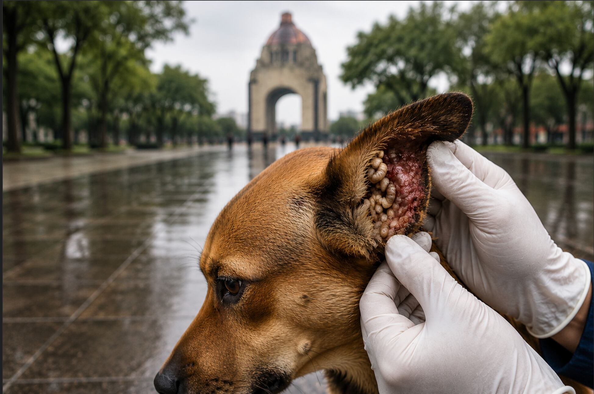 Alerta en CDMX: detectan primer caso de gusano barrenador en perro