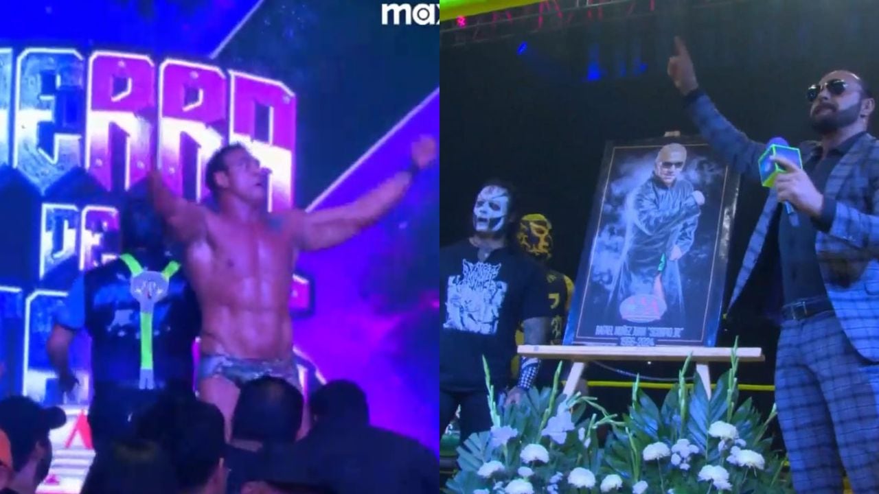 El Patrón Alberto ganó la lucha con ayuda de Dorian Roldán.