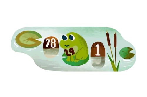 Google celebra el Día Bisiesto con un Doodle el 29 de febrero