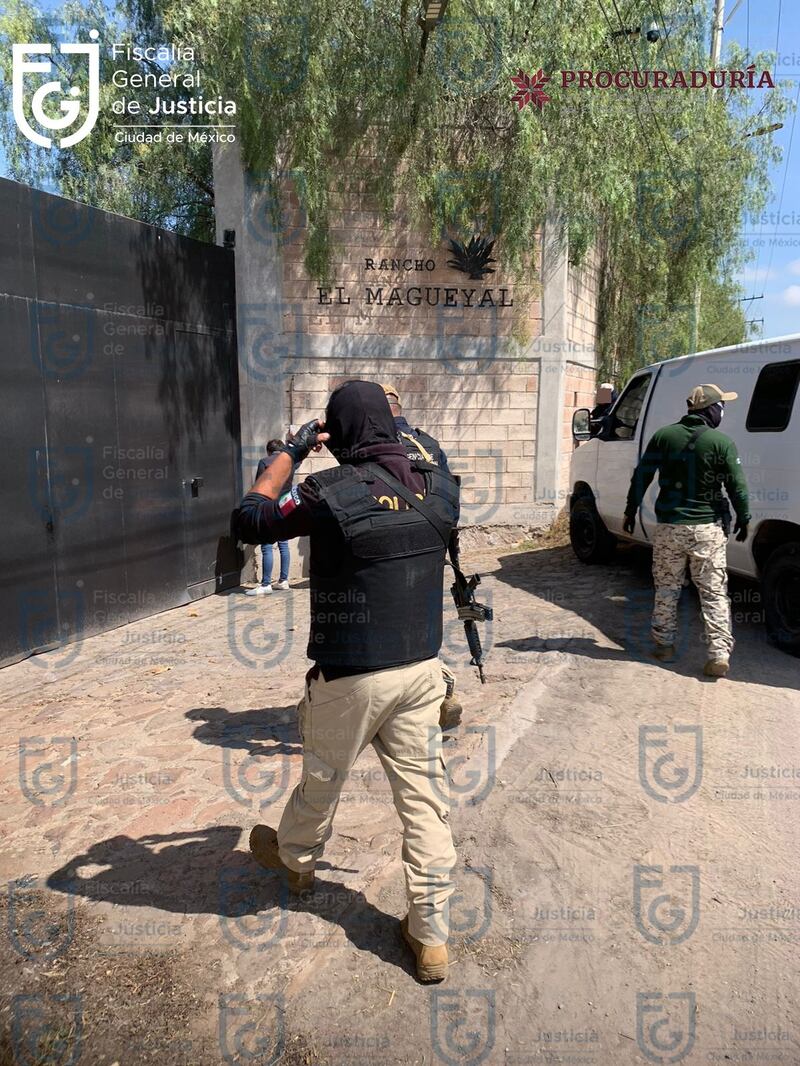Ambas dependencias catearon el rancho de aproximadamente 18 mil metros cuadrados.