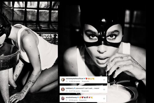 Así reaccionaron las anteriores Gatúbelas al ver a Zoë Kravitz con su traje