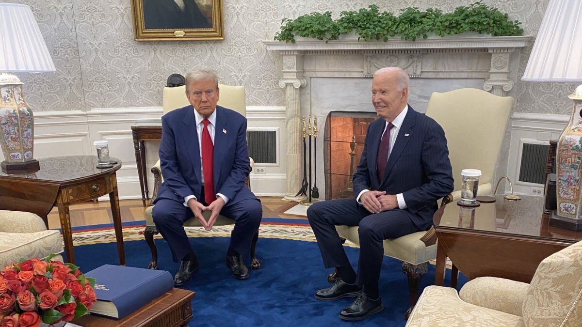 Donald Trump y Joe Biden se reúnen por primera vez en la Casa Blanca