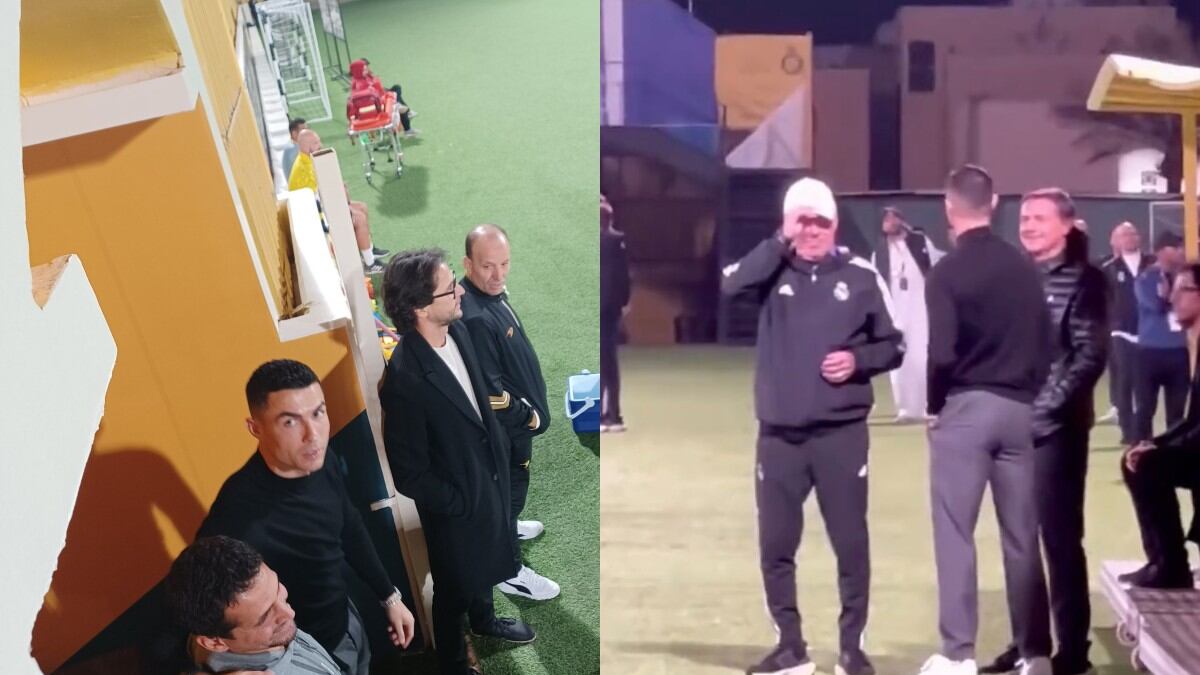 El astro portugués platicó con Carlo Ancelotti I Redes