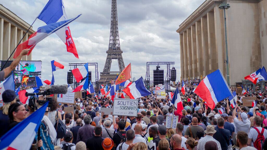 Protestas Covid Francia