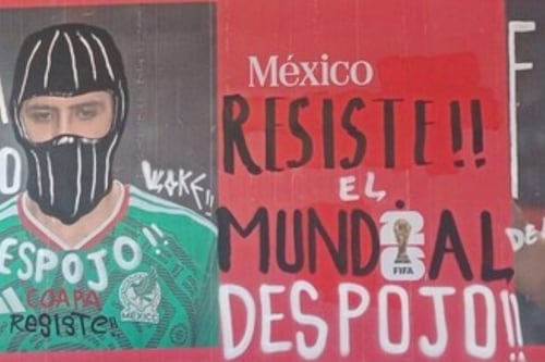 Vandalizan murales de la Selección en el Estadio Azteca: Autoridades ya intervinieron