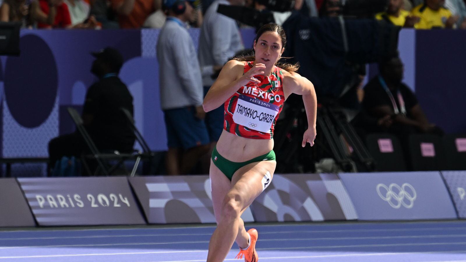 Cecilia Tamayo buscará clasificarse a la semifinal  de los 200 metros planos por repechaje. Imagen: @COM_Mexico.