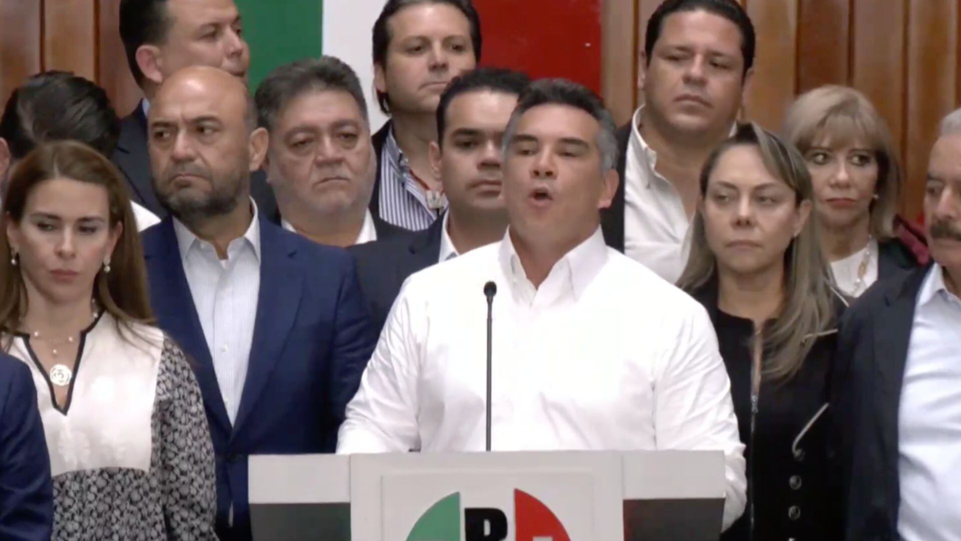 Alejandro Moreno desde el Comité Ejecutivo Nacional del PRI.
