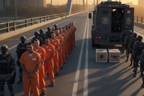 Estados Unidos transfiere a México a 14 presos mexicanos condenados por drogas y armas