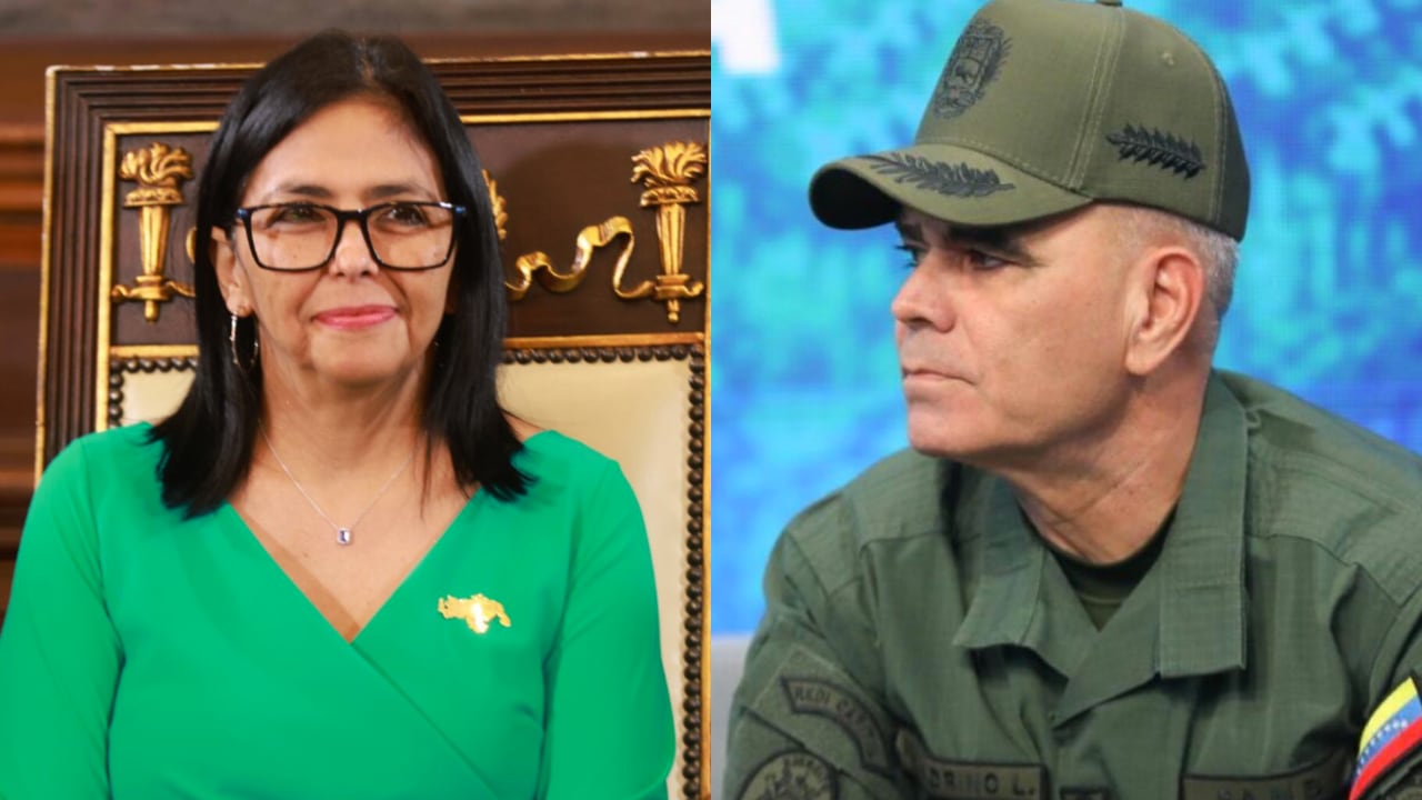 Delcy Rodríguez y Vladimir Padrino