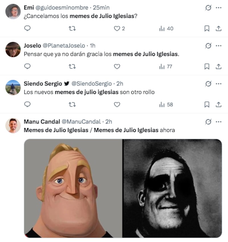 ¿Se cancelarán los memes de Julio Iglesias?