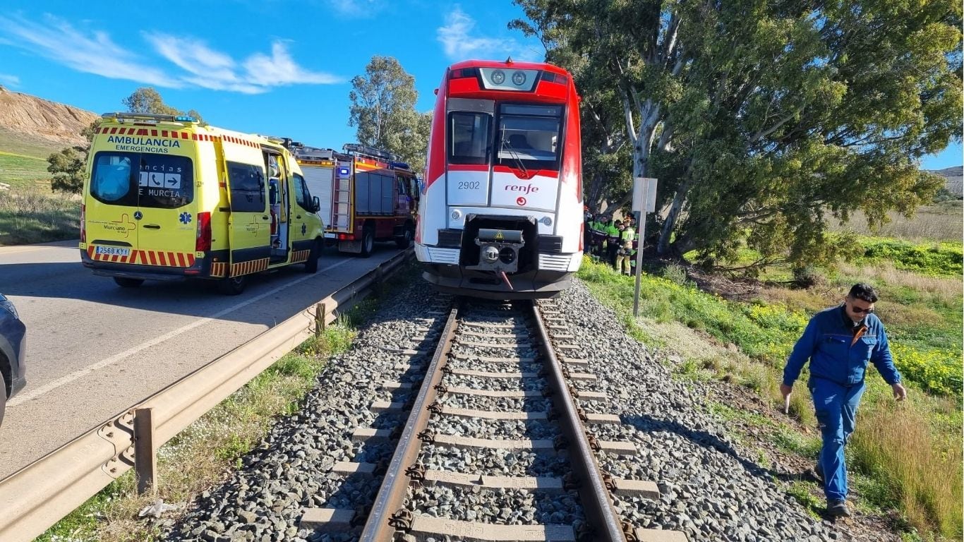 Choque de tren en Cartagena