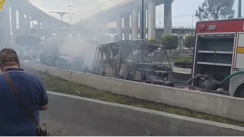“Equipos de bomberos, ERUM y Protección Civil acudieron de inmediato al lugar para controlar el incendio