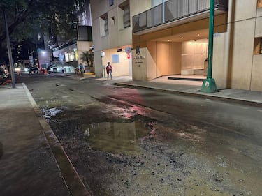 Enormes baches convierten calles de Polanco en una 'zona de guerra'