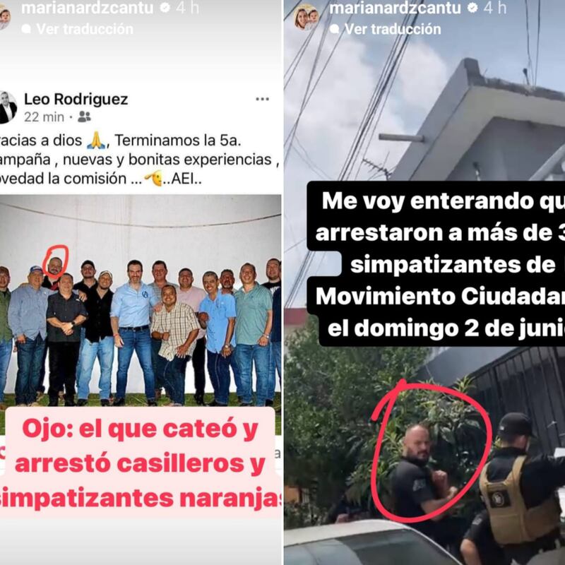 Exhibió imágenes de Adrián de la Garza con supuestos ministeriales.