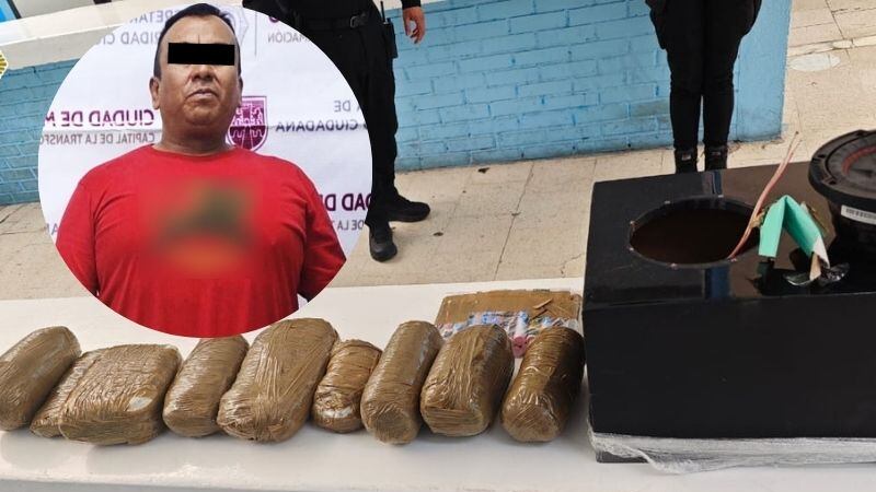 Hombre detenido por ingresar marihuana al Reclusorio Norte