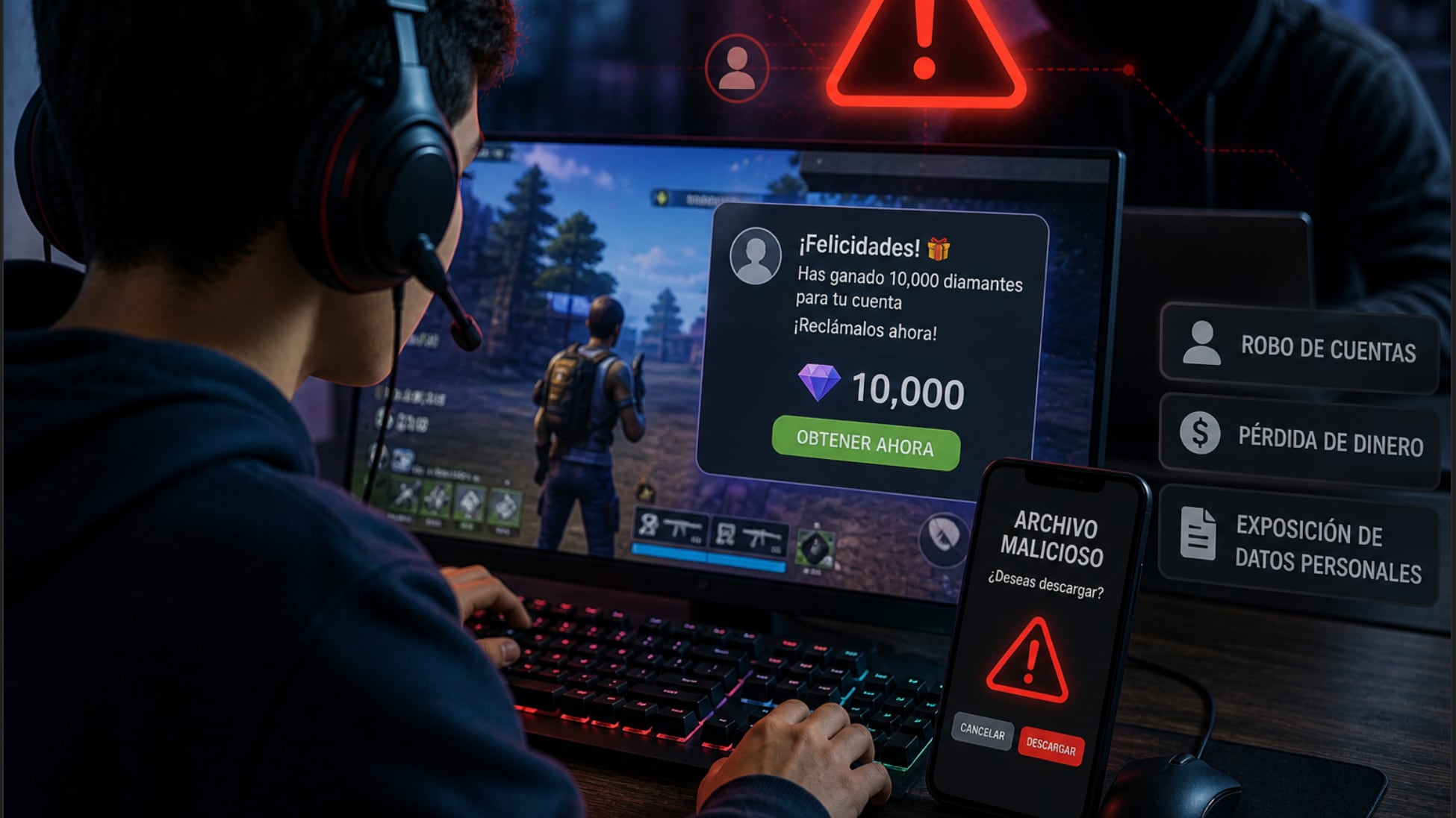Alerta cibernética en videojuegos