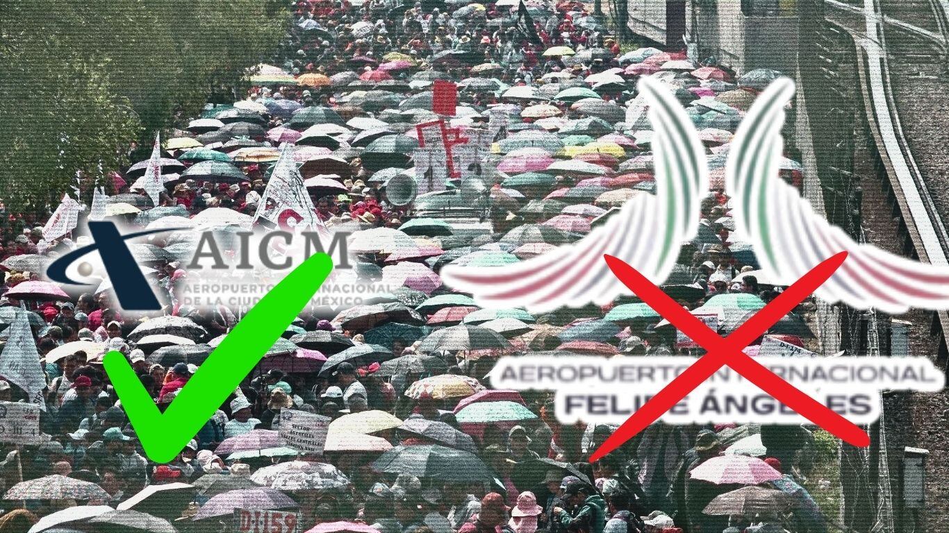 Manifestaciones de la CNTE en el AICM