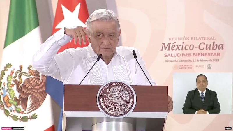 Presidente de México Andrés Manuel López Obrador en Campeche