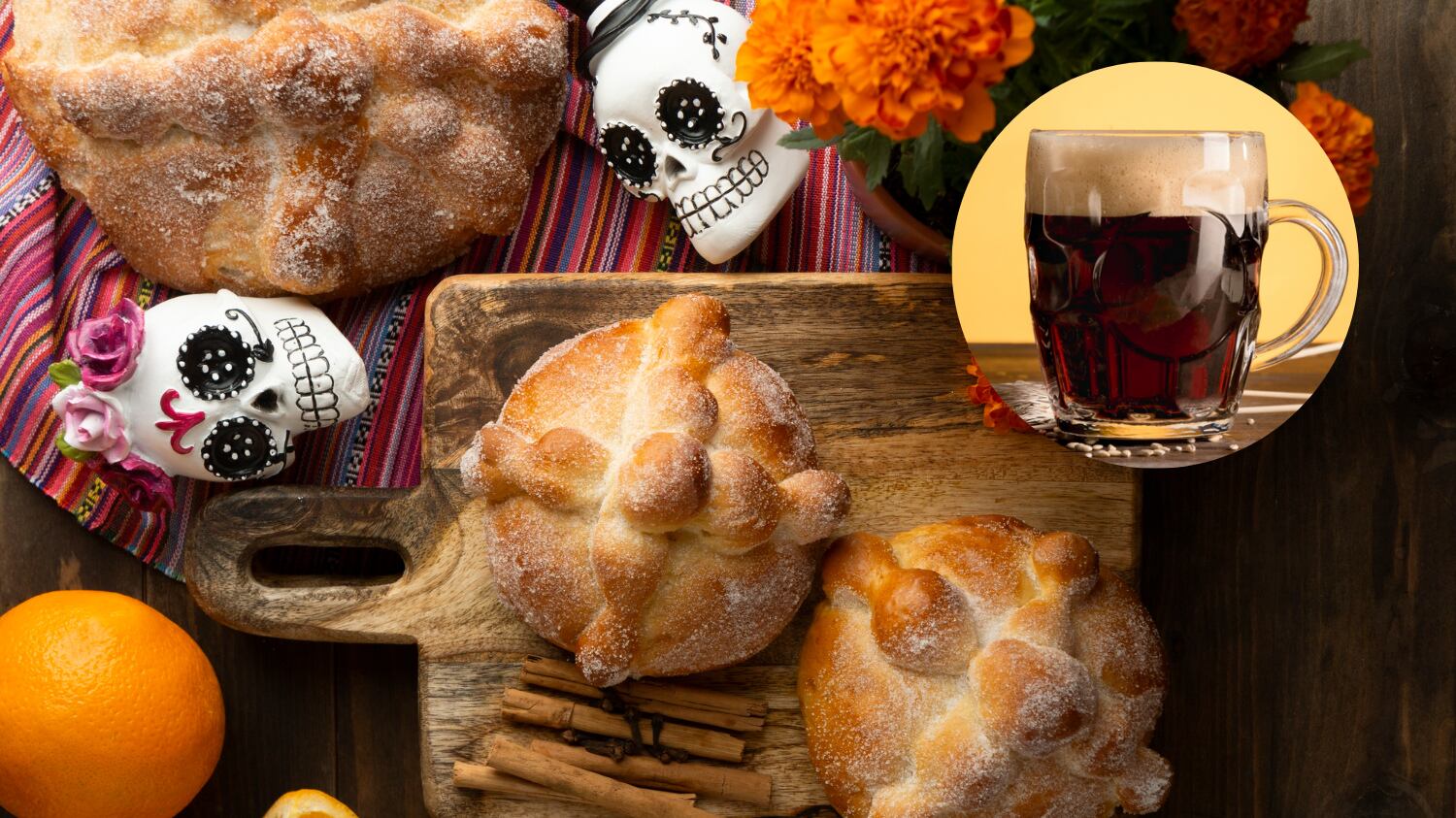 Una cerveza tipo bock y el pan más emblemático de México se encuentran en un equilibrio de sabores tostados y especiados