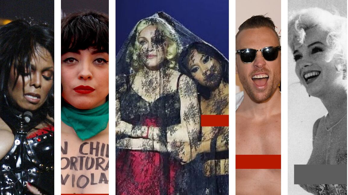 ¿En qué año los hombres pudieron mostrar sus pezones sin ser arrestados y/o multados por la policía?