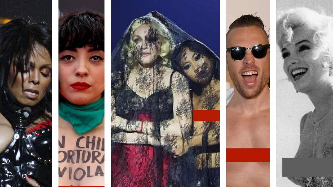 ¿En qué año los hombres pudieron mostrar sus pezones sin ser arrestados y/o multados por la policía?