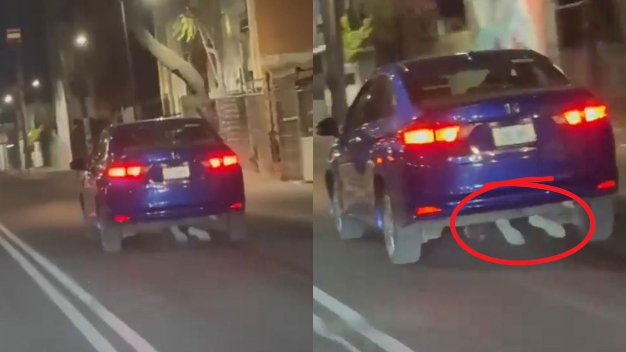 Motociclista atropellado en Iztapalapa