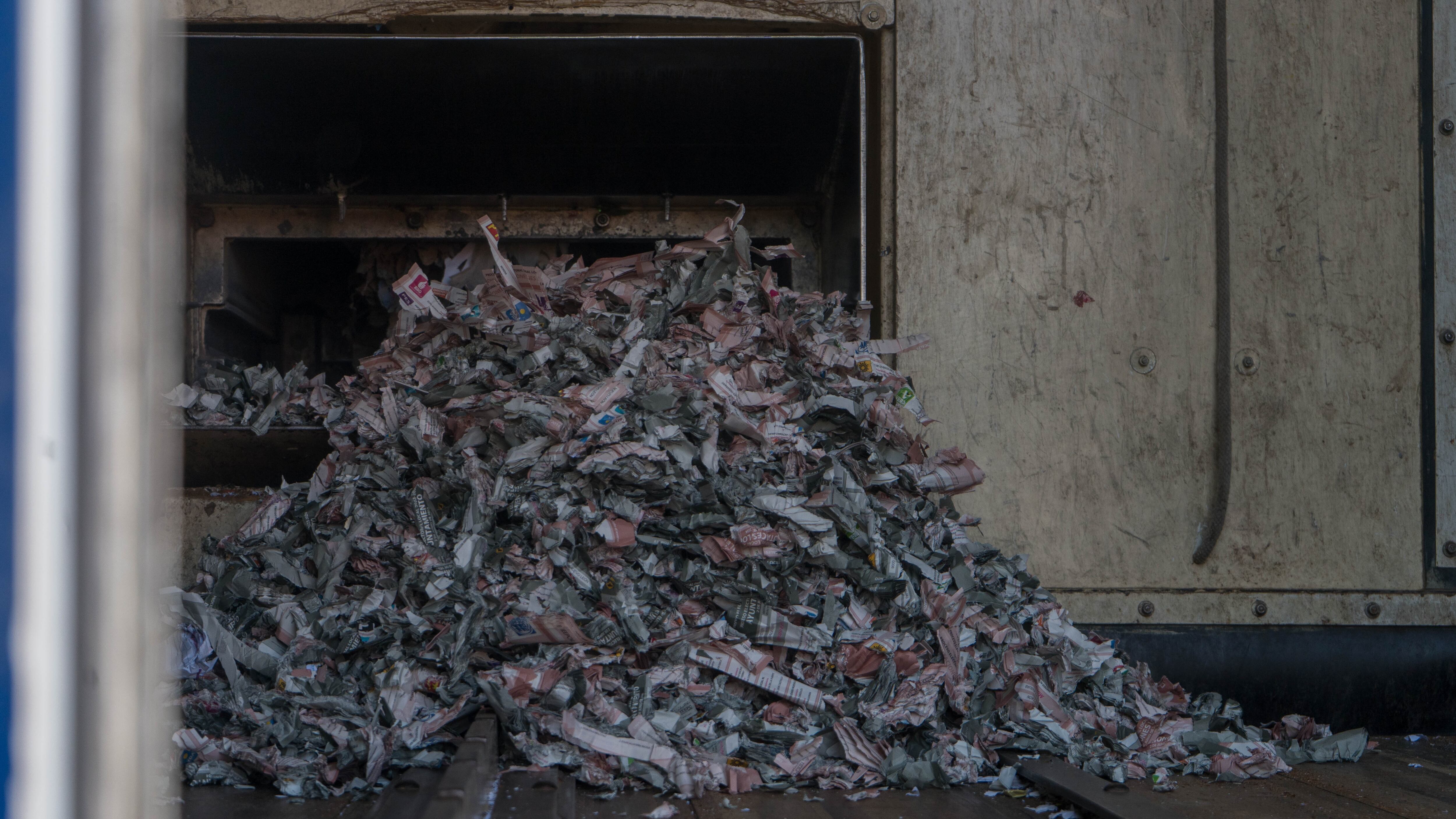 Son alrededor de 55 toneladas de material electoral.