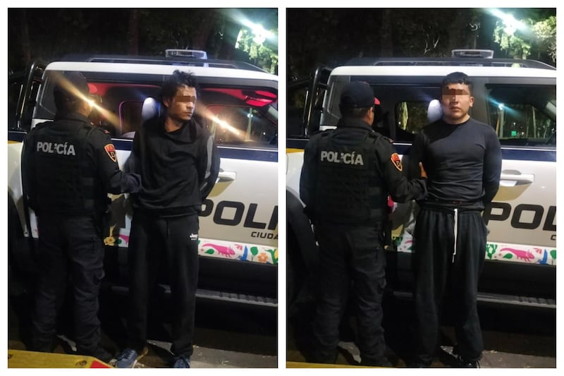 Detienen a dos delincuentes en la Benito Juárez