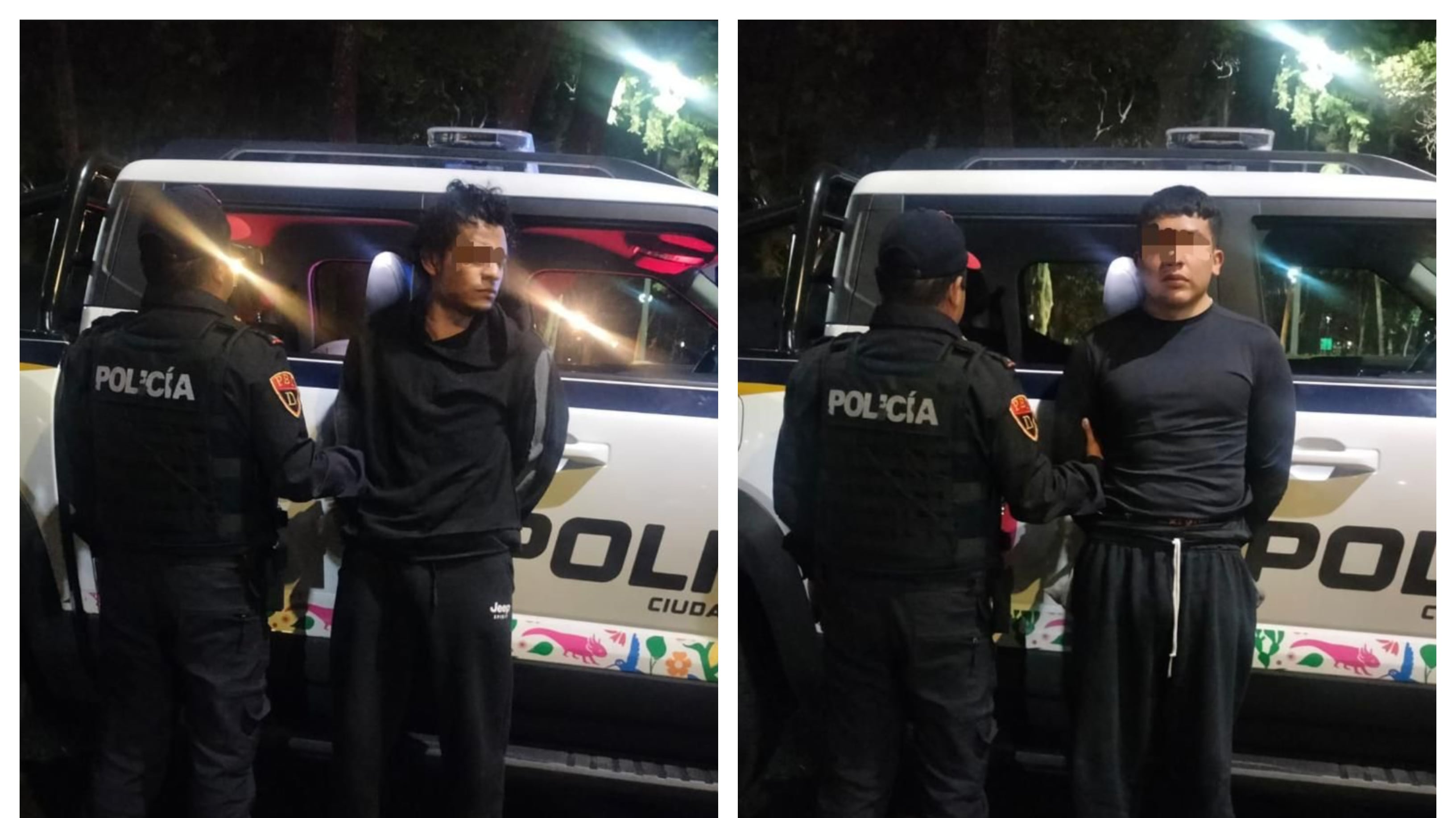 Detienen a dos delincuentes en la Benito Juárez