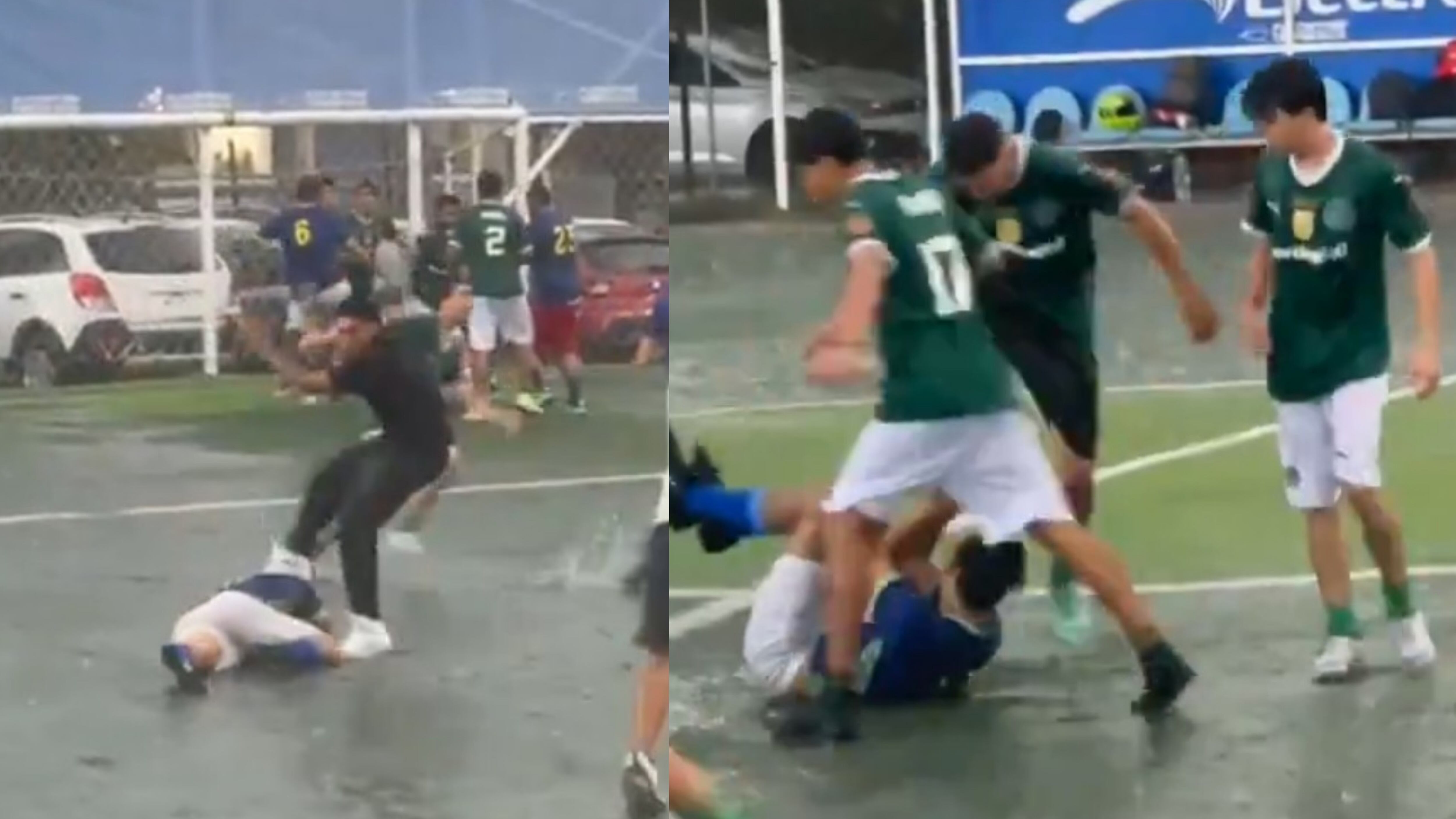 Pelea campal en liga de Jalisco.