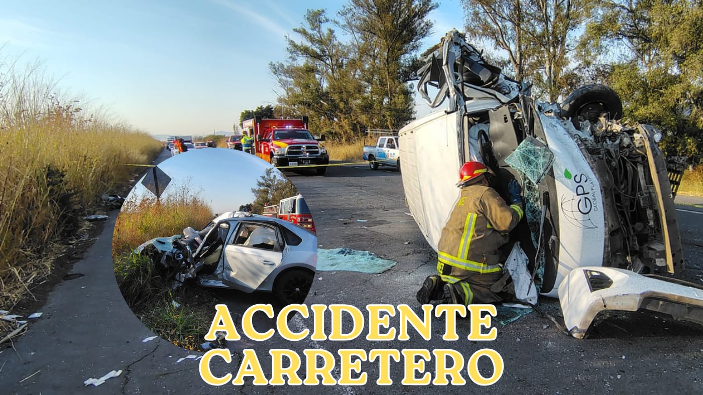 El accidente vial en el km 10 movilizó a elementos de Protección Civil. CORTESÍA