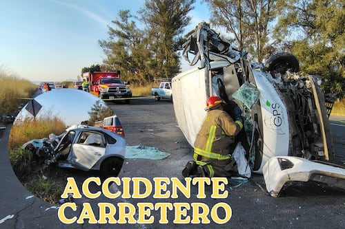 Choque entre van y auto en La Barca–Atotonilco deja nueve heridos