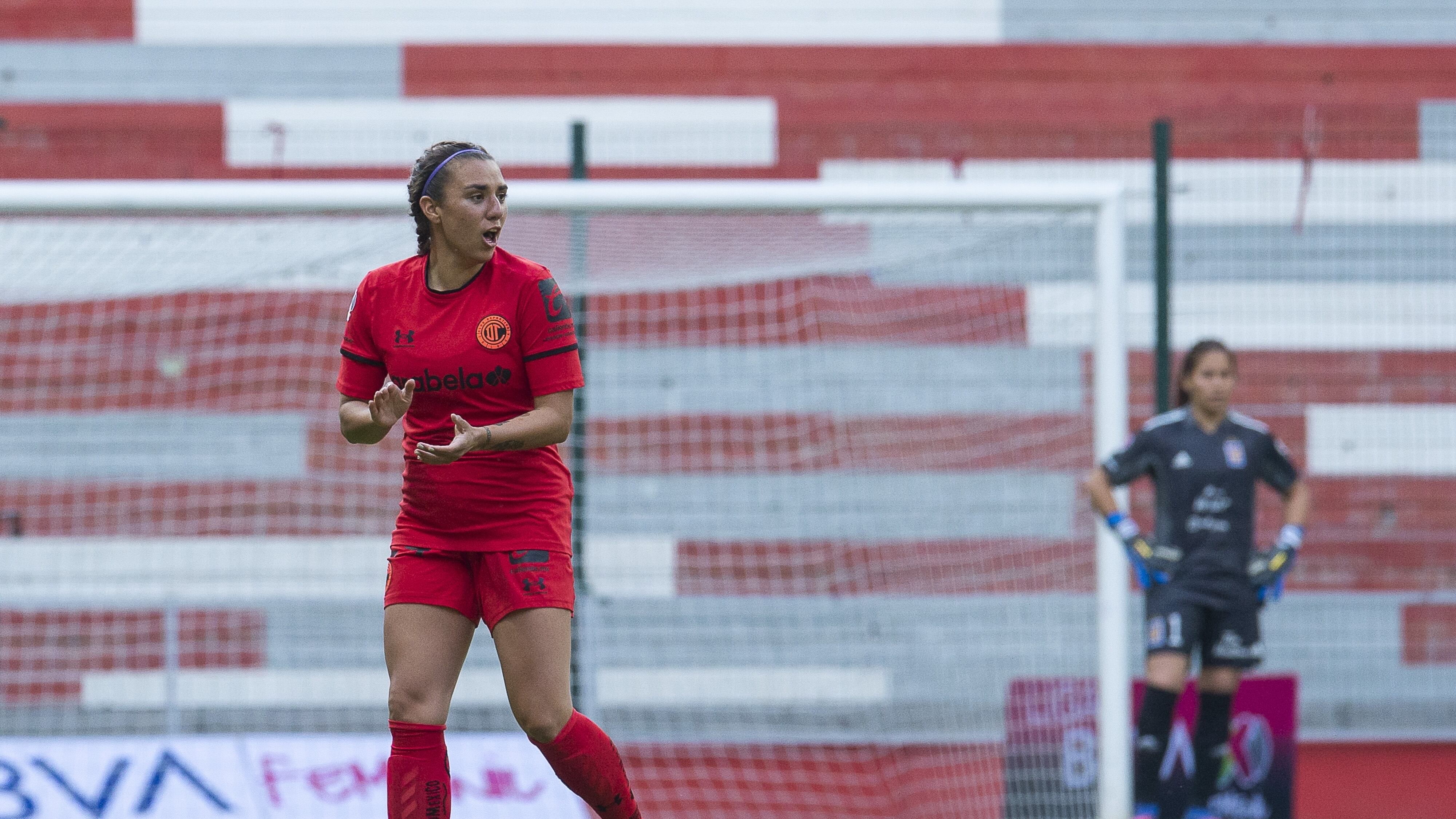 Destinney Durón, jugadora de Toluca Femenil.