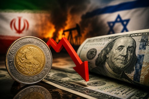 Peso aprieta al dólar por tensión en Medio Oriente