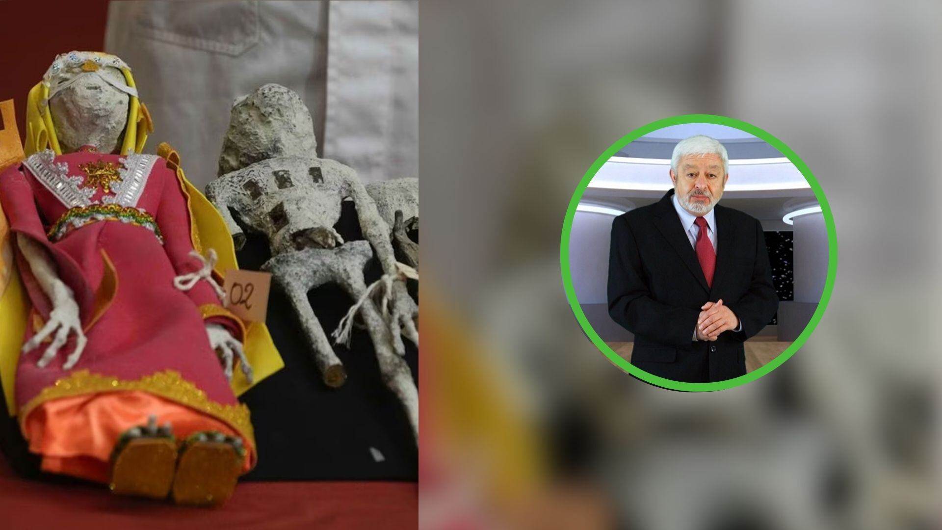 Los "cuerpos no humanos" estaban confeccionados por restos animales, papel y metal.