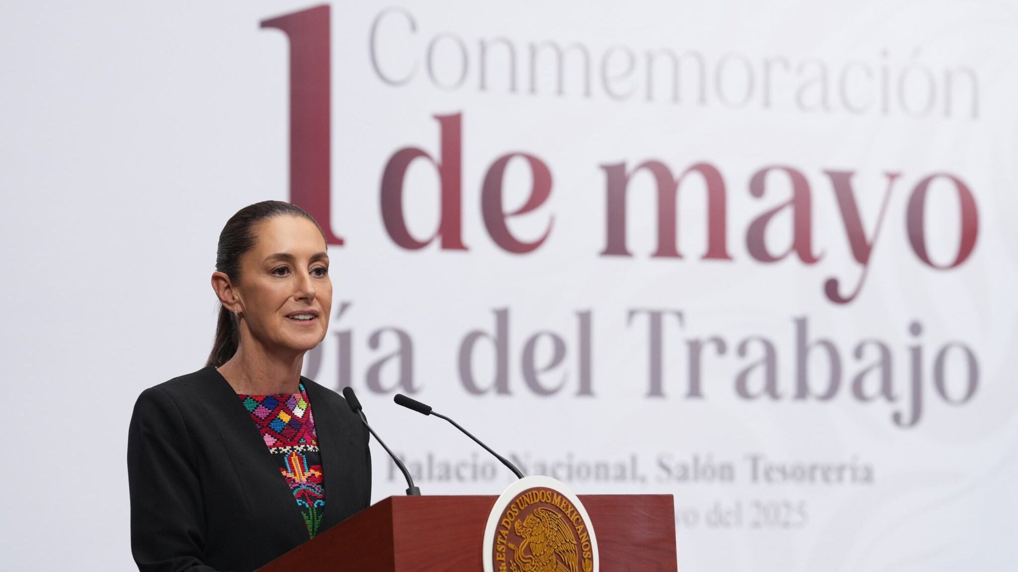 La presidenta de México, Claudia Sheinbaum, en su conferencia matutina