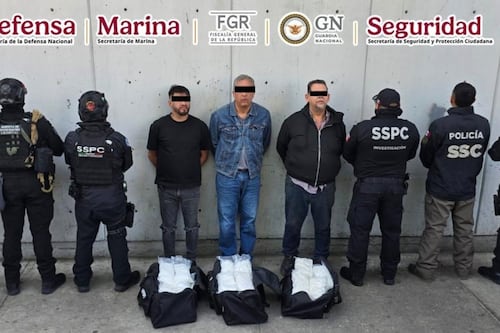 Detienen a integrantes del Cártel de Sinaloa en CDMX; aseguran 50 kilos de metanfetamina