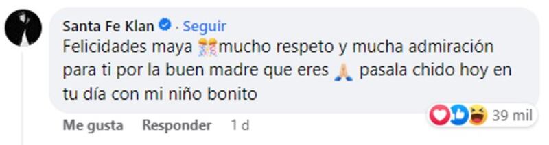 El cantante envió un emotivo mensaje a su ex pareja