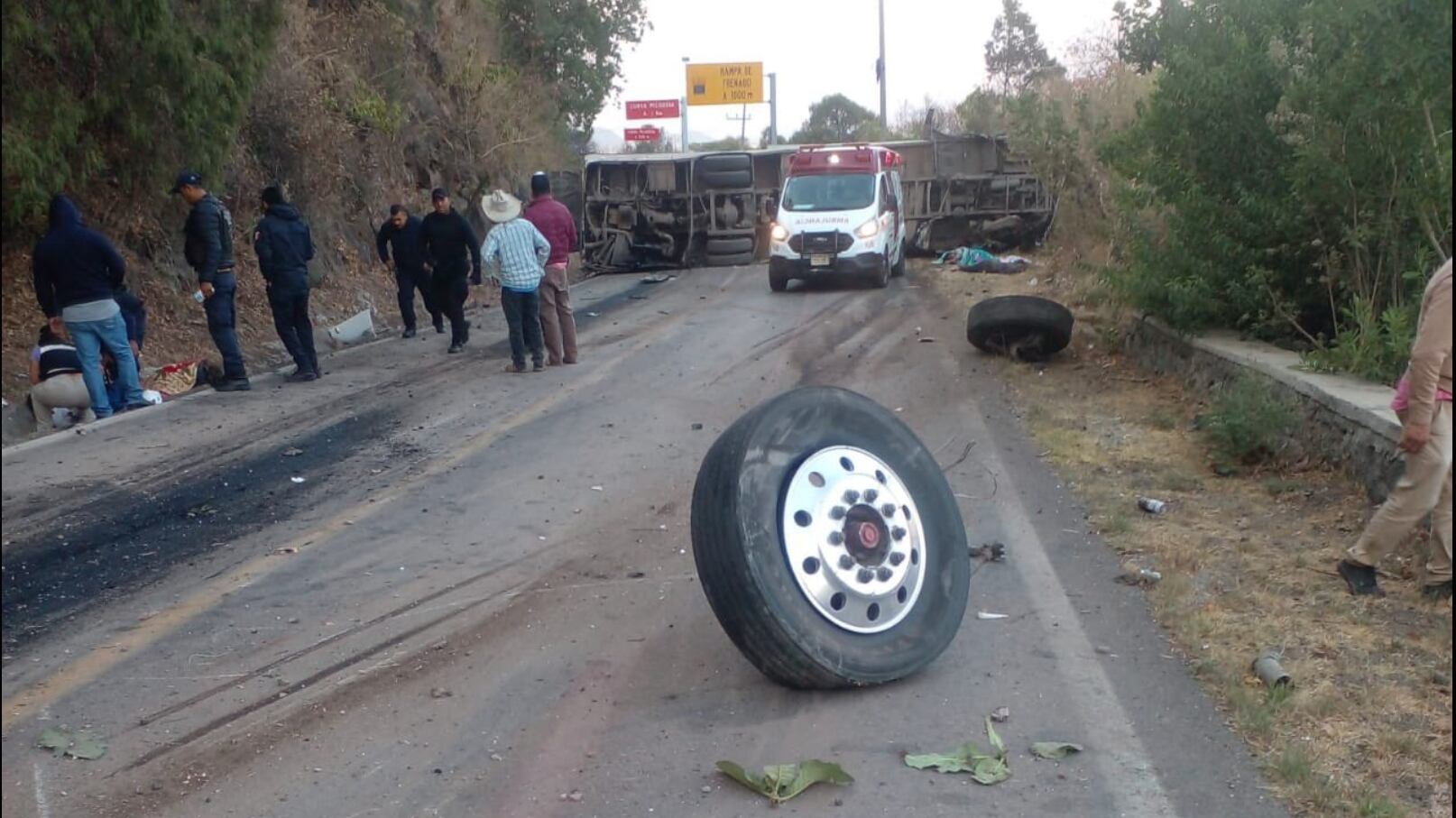 Autobus con peregrinos