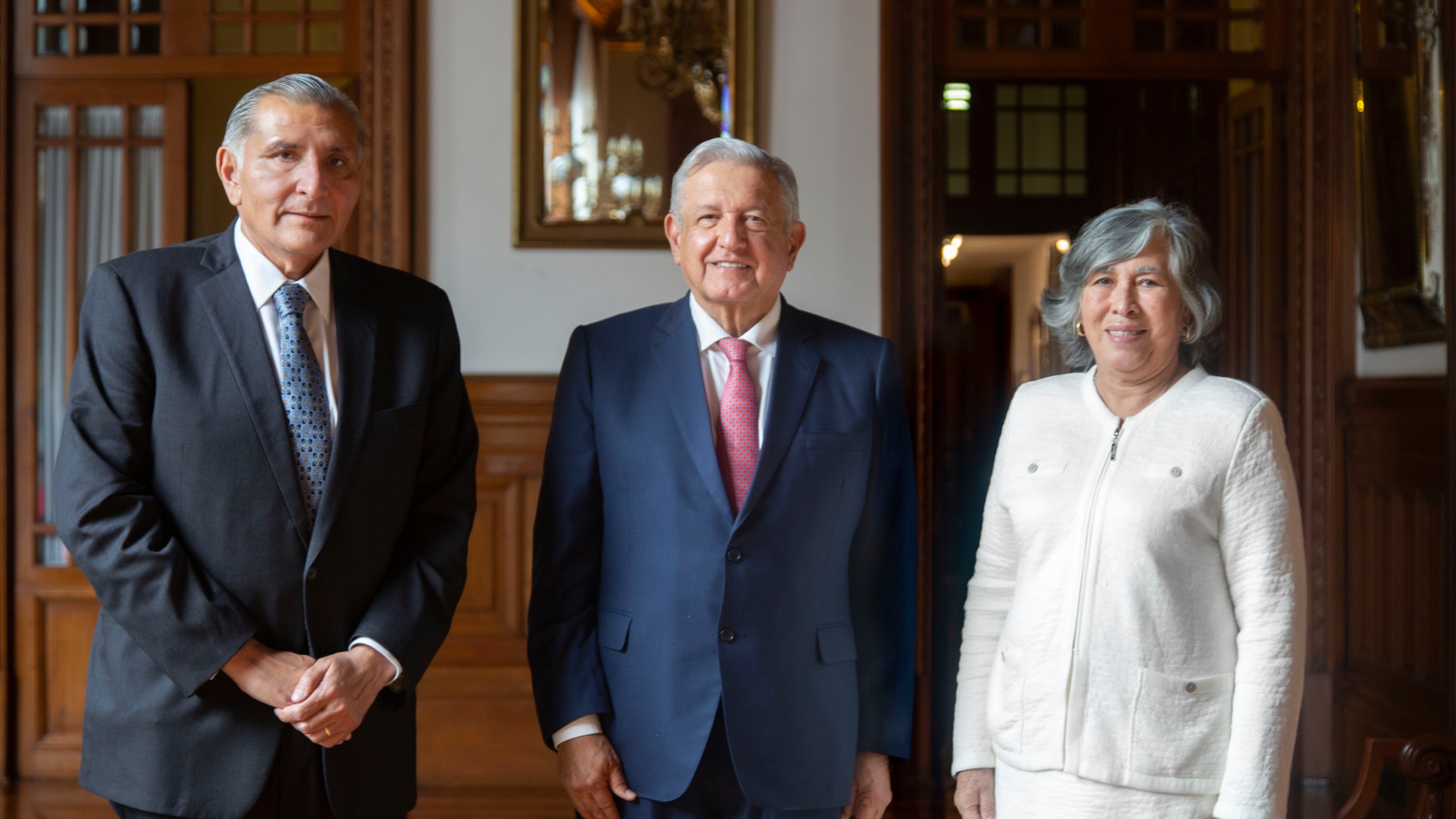 El presidente López Obrador afirmó que María Estela Ríos González trabajará de lleno con Gobernación